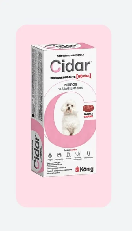 Cidar 3,1 a 6 kg