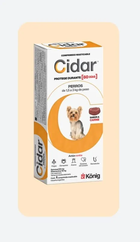 Cidar 1,5 a 3 kg