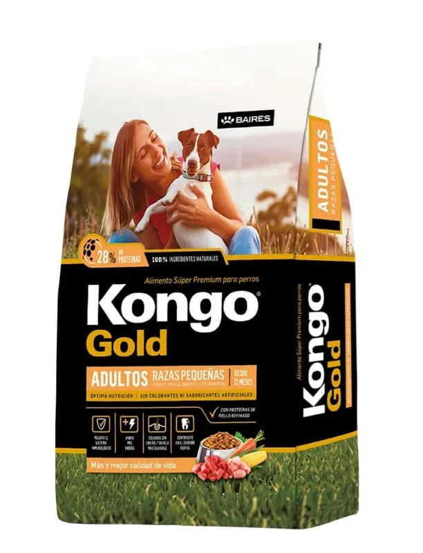 Adulto raza pequeña 15 kg — Kongo Gold
